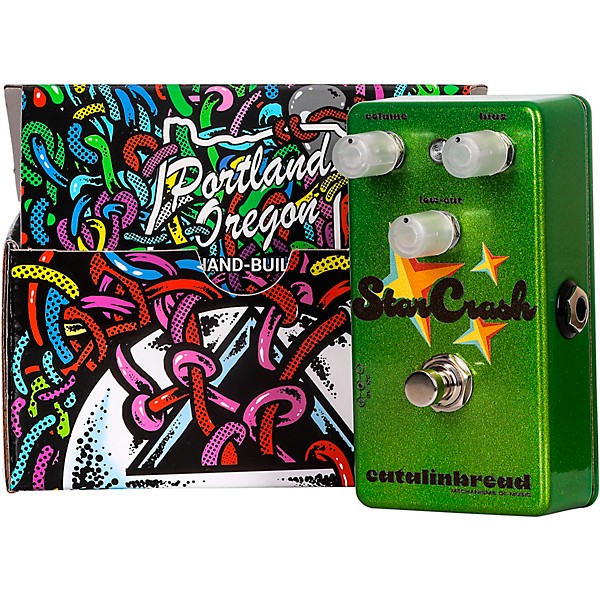 Catalinbread StarCrash ('70s Collection) Fuzz Effects Pedal Sparkle Green