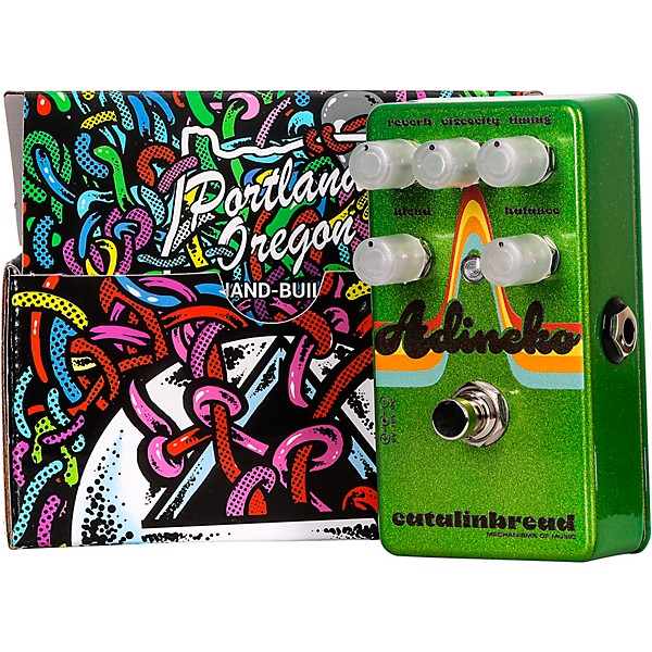 Catalinbread Adineko ('70s Collection) Oil Can Delay Effects Pedal Sparkle Green