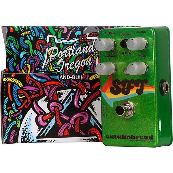 Catalinbread SFT ('70s Collection) Foundation Overdrive Effects Pedal Sparkle Green