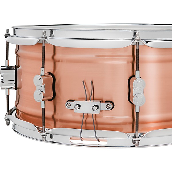 PDP by DW Concept Series 1.2mm Natural Satin Brushed Copper Snare Drum 14 x 6.5 in.