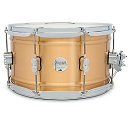 PDP by DW Concept Series 1.2 mm Natural Satin Brushed Brass Snare Drum 14 x 8 in.