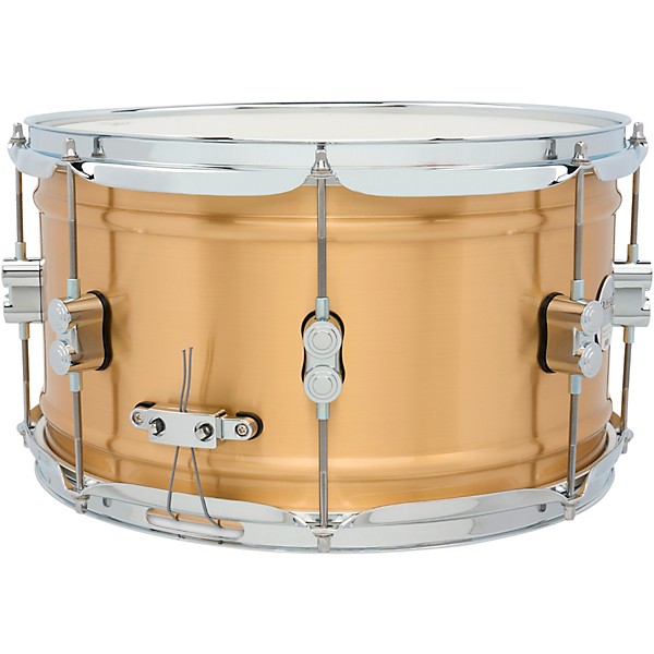 PDP by DW Concept Series 1.2 mm Natural Satin Brushed Brass Snare Drum 14 x 8 in.