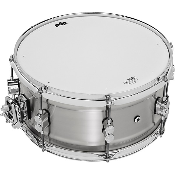 PDP by DW Concept Series 1.2mm Natural Satin Brushed Aluminum Snare Drum 14 x 6.5 in.