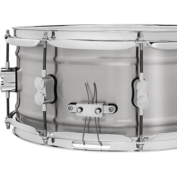 PDP by DW Concept Series 1.2mm Natural Satin Brushed Aluminum Snare Drum 14 x 6.5 in.