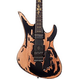 Open Box Schecter Guitar Research Synyster Gates Custom-S Relic Electric Guitar Level 1 Distressed Satin Black