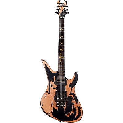 Schecter Guitar Research Synyster Gates Custom-S Relic Electric Guitar Distressed Satin Black for sale