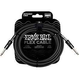 Ernie Ball Flex Instrument Cable Straight/Straight 20 ft. ... Ernie Ball Flex Instrument Cable Straight/Straight 20 ft. Black