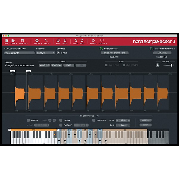 Nord Wave 2 61-Key Performance Synthesizer Essentials Bundle