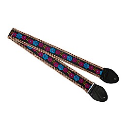 Souldier Marigold Guitar Strap Turquoise 2 in.