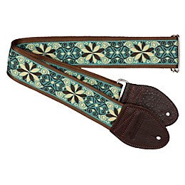 Souldier Dresden Star Guitar Strap Turquoise 2 in.