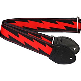 Souldier Lightning Bolt Guitar Strap Red 2 in. Souldier Lightning Bolt Guitar Strap Red 2 in.