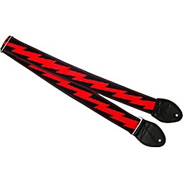 Souldier Lightning Bolt Guitar Strap Red 2 in.