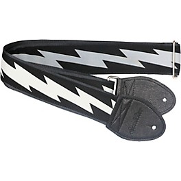 Souldier Lightning Bolt Guitar Strap Red 2 in. Souldier Lightning Bolt Guitar Strap White 2 in.