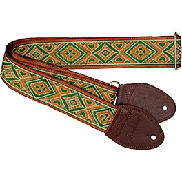 Souldier Sage and Cinnamon Guitar Strap Brown 2 in.