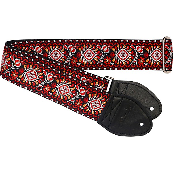 Souldier Peacock Guitar Strap Red 2 in.