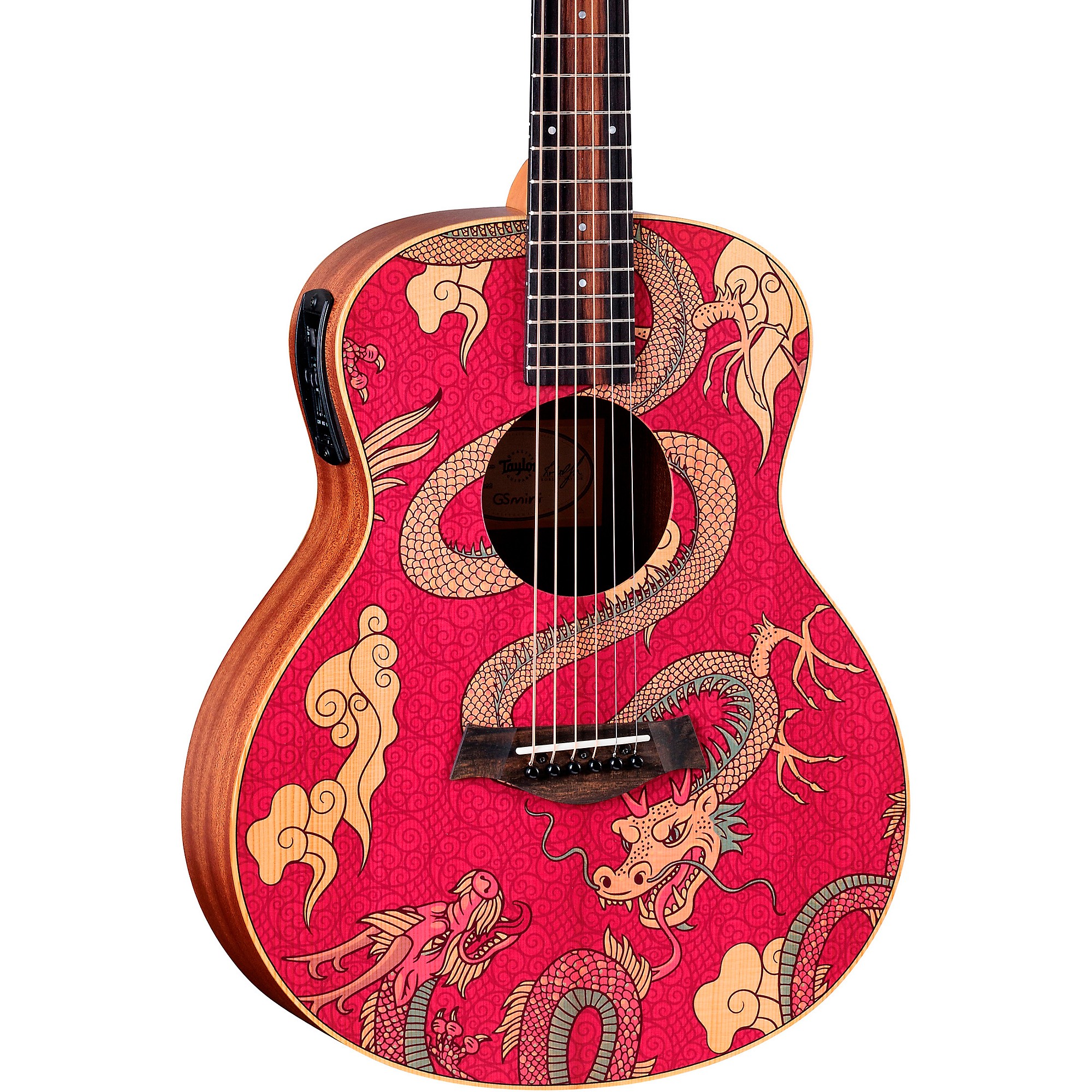 Taylor GS Mini-e Special Edition Acoustic-Electric Guitar Dragon 