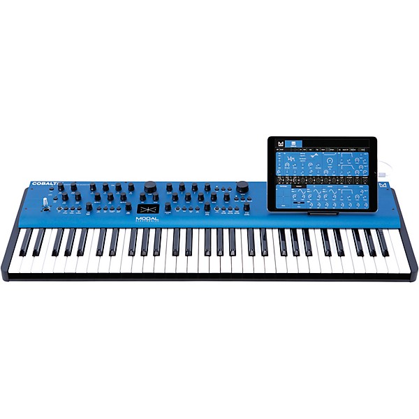 Modal Electronics Limited Cobalt8X 61-Key 8-Voice Extended Virtual Analog Synthesizer Essentials Bundle