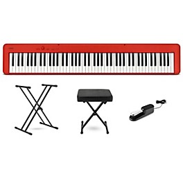 Casio CDP-S160 Compact Digital Piano Essentials Bundle Black Casio CDP-S160 Compact Digital Piano Essentials Bundle Red