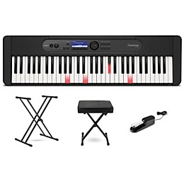 Casio Casiotone LK-S450 61-Key Portable Keyboard Essentials Bundle