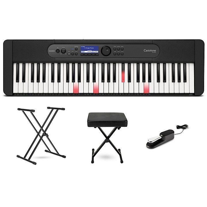 Casio Casiotone LK-S450 61-Key Portable Keyboard Essentials Bundle