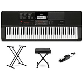 Casio CT-X700 61-Key Arranger Essentials Bundle Black