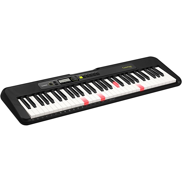 Casio Casiotone LK-S250 Lighted 61-Key Digital Keyboard Essentials Bundle Black