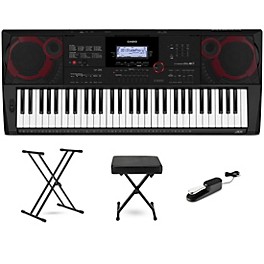 Casio CT-X3000 61-Key Portable Keyboard Essentials Bundle