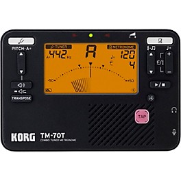 KORG TM-70 Tuner/Metronome and CM-400 Contact Microph... KORG TM-70 Tuner/Metronome and CM-400 Contact Microphone Combo Black