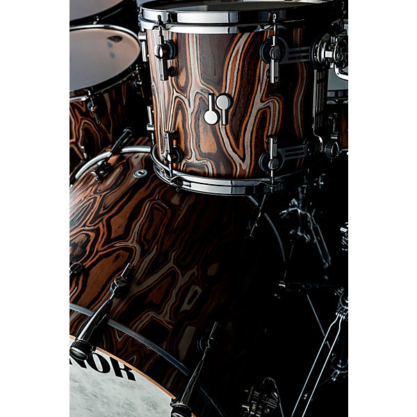 SONOR SQ2 5 Piece Elder Tree Vintage Beech Shell Pack with 22 in. Bass Drum Natural Black Chrome