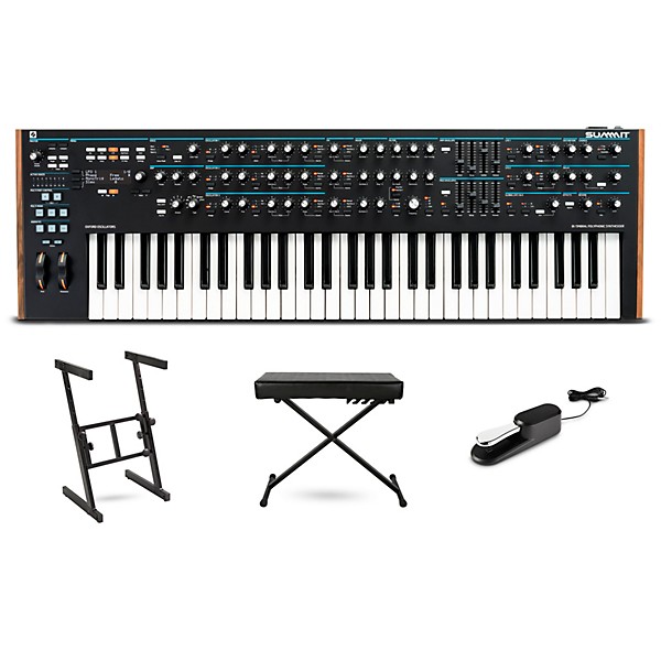 Novation Summit 16-Voice Polyphonic Synthesizer Essentials Bundle