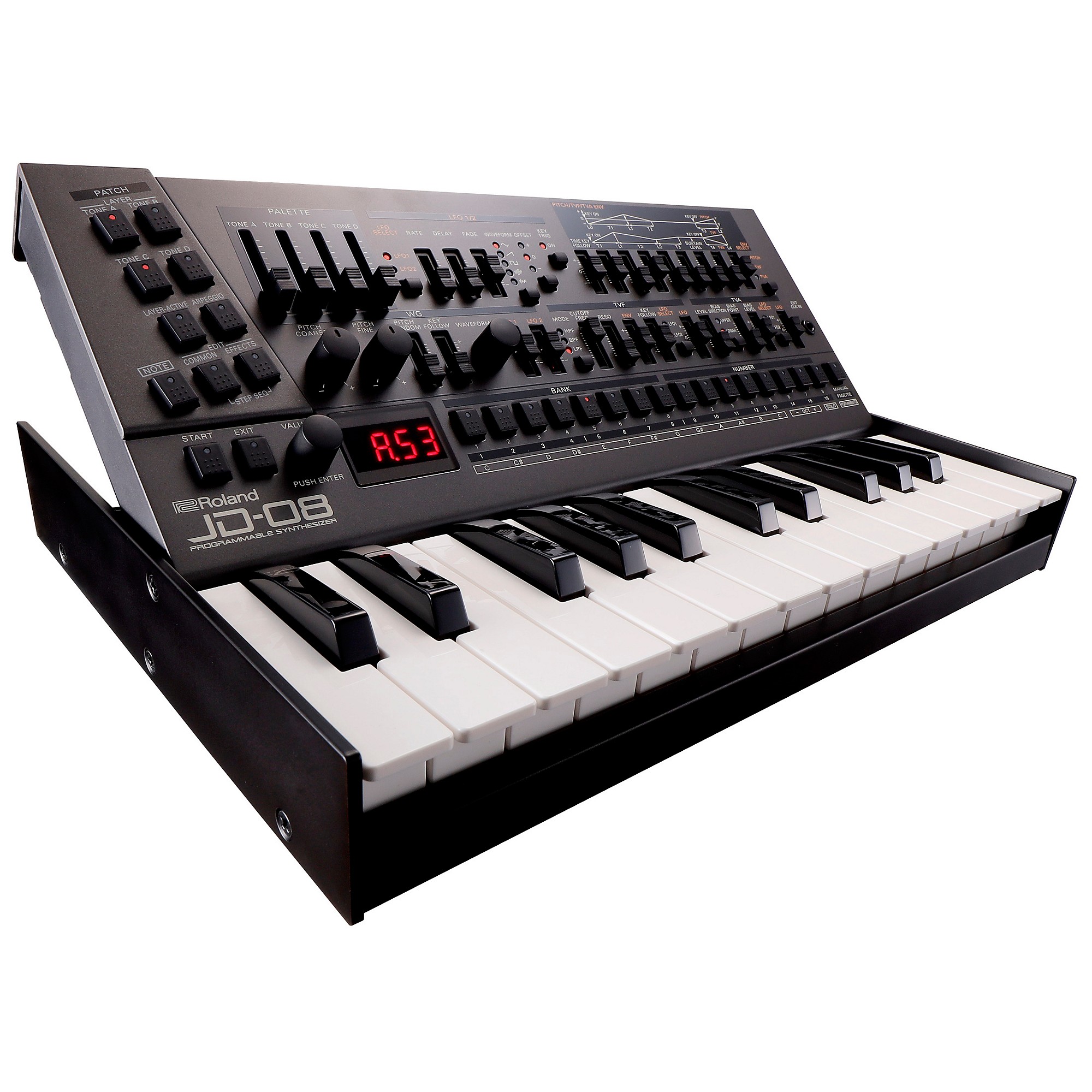 ROLAND JD-08 ＋K-25M＋DECKSAVER対応 耐衝撃カバー Roland JD-08 [JD-800] Boutique Synthesizer With Decksaver Cover