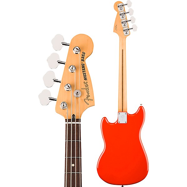 Fender Player II Mustang Bass PJ Rosewood Fingerboard Coral Red