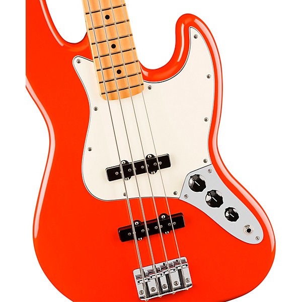 Fender Player II Jazz Bass Maple Fingerboard Coral Red