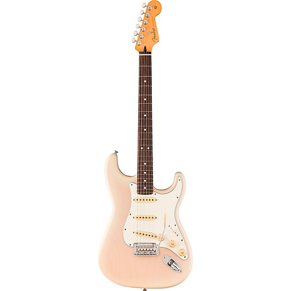 Fender Player II Stratocaster Chambered Ash Body Rosewood Fingerboard Electric Guitar White Blonde