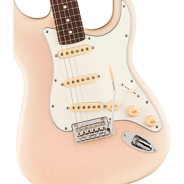 Fender Player II Stratocaster Chambered Ash Body Rosewood Fingerboard Electric Guitar White Blonde