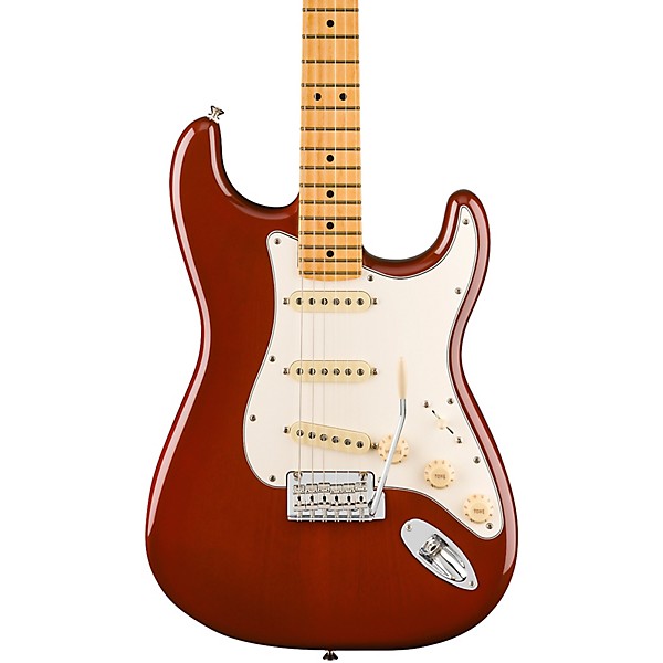 Fender Player II Stratocaster Chambered Mahogany Body Maple Fingerboard Electric Guitar Transparent Mocha Burst