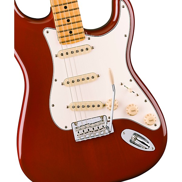 Fender Player II Stratocaster Chambered Mahogany Body Maple Fingerboard Electric Guitar Transparent Mocha Burst