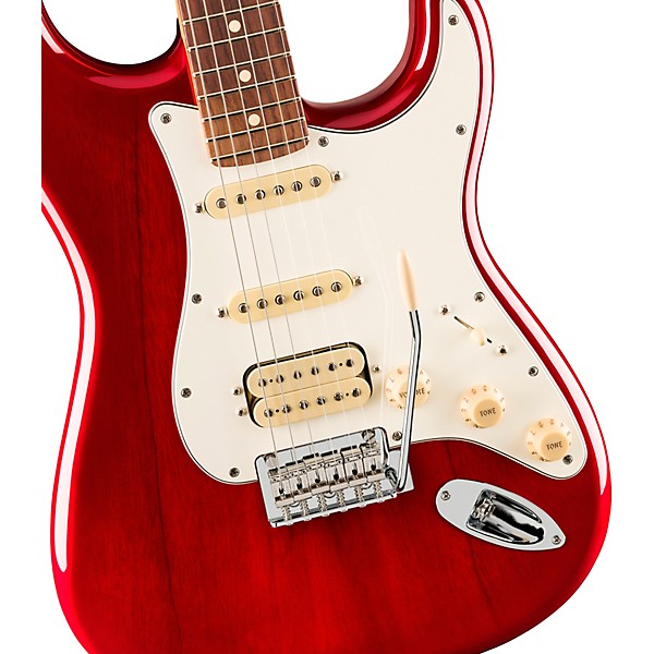 Fender Player II Stratocaster HSS Chambered Mahogany Body Rosewood Fingerboard Electric Guitar Transparent Cherry Burst