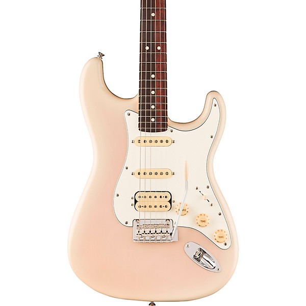 Fender Player II Stratocaster HSS Chambered Ash Body Rosewood Fingerboard Electric Guitar White Blonde