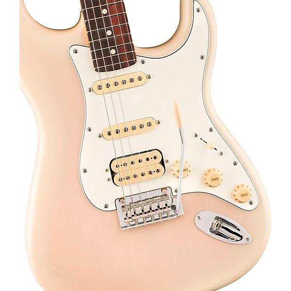 Fender Player II Stratocaster HSS Chambered Ash Body Rosewood Fingerboard Electric Guitar White Blonde