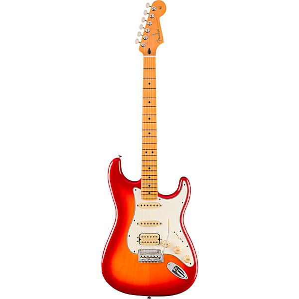 Fender Player II Stratocaster HSS Chambered Ash Body Maple Fingerboard Electric Guitar Aged Cherry Burst