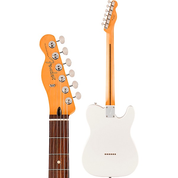 Fender Player II Telecaster Left-Handed Rosewood Fingerboard Electric Guitar Polar White