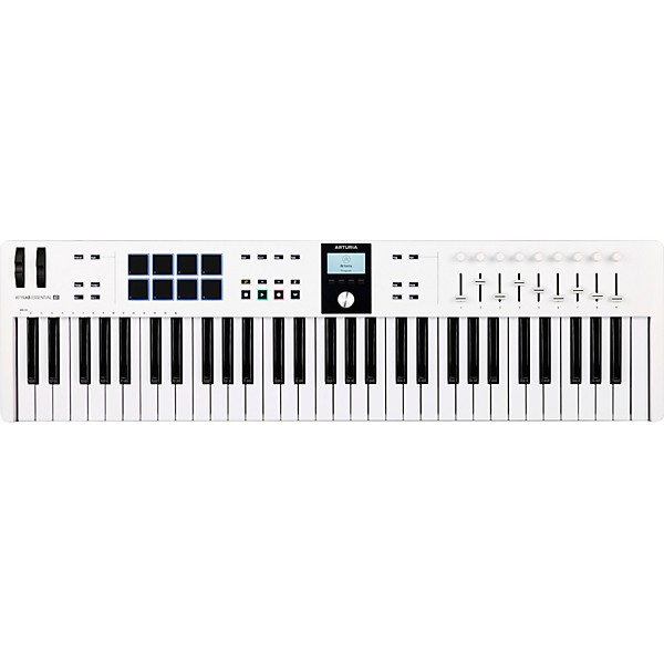 Arturia KeyLab Essential 61 mk3 MIDI Keyboard Controller Essentials Bundle White