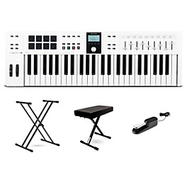 Arturia KeyLab Essential 49 mk3 MIDI Keyb... Arturia KeyLab Essential 49 mk3 MIDI Keyboard Controller Essentials Bundle White