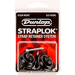 Dunlop Straplok Flush Mount Strap Retainer System Black