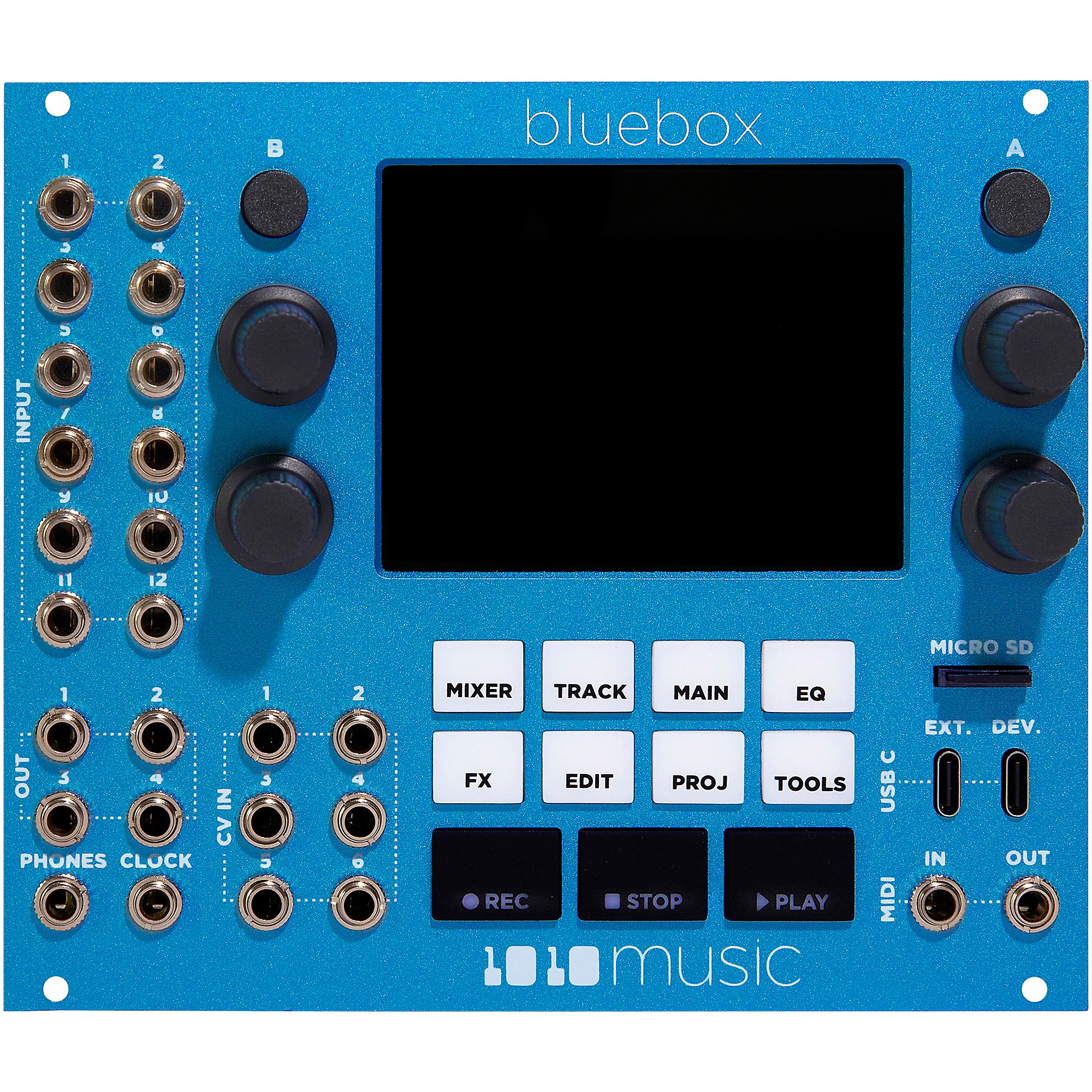 1010music Bluebox Digital Mixer and Recorder Eurorack Module | Guitar Center