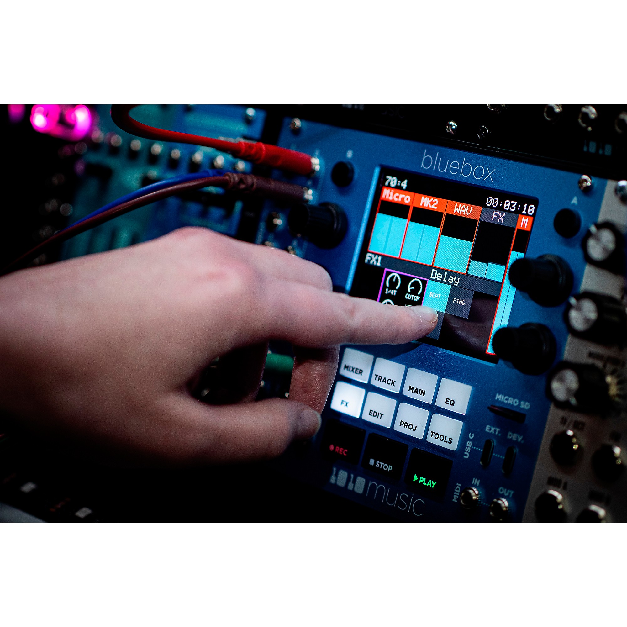 1010music Bluebox Digital Mixer and Recorder Eurorack Module