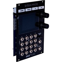 1010music Bitbox Micro Eurorack Compact Sampler with Touchscreen - Black