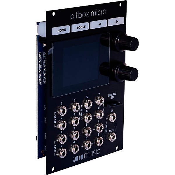 1010music Bitbox Micro Eurorack Compact Sampler with Touchscreen - Black