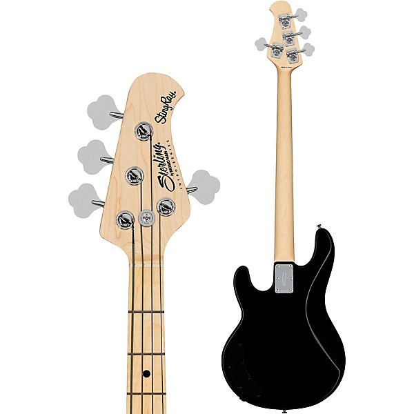 Sterling by Music Man Intro Series StingRay RAY2 Bass Guitar Black